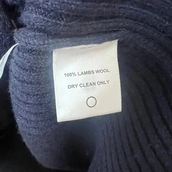 Thomas Dean 100% lambswool Navy Blue Cardigan Sweater - Picture 4 of 8